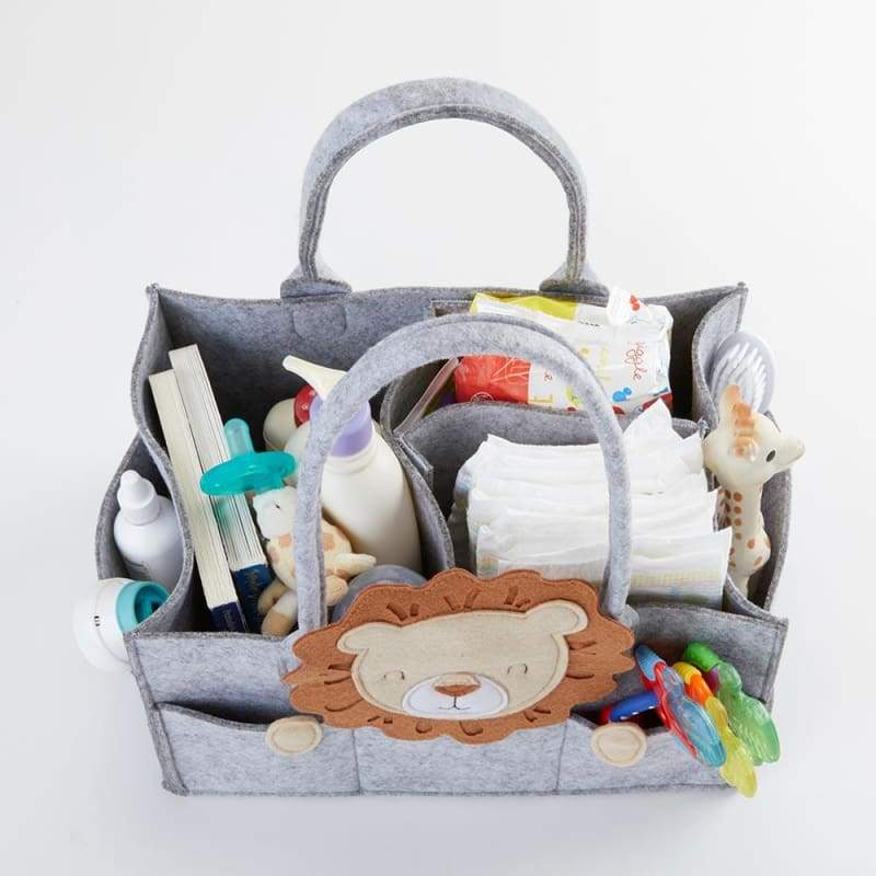 Lion Diaper Caddy Organizer (Personalization Available) - Organizer