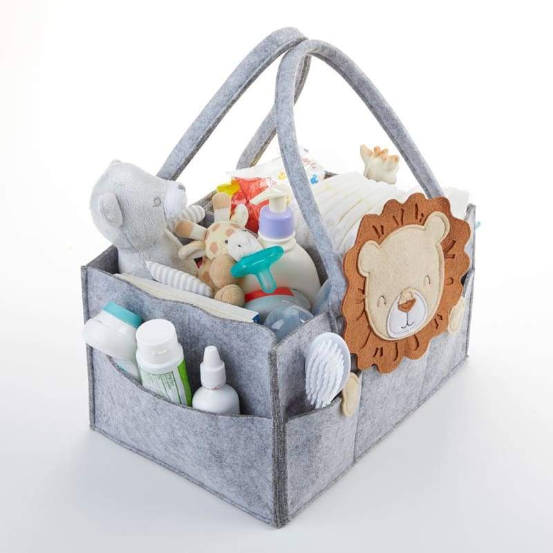 Lion Diaper Caddy Organizer (Personalization Available) - Organizer