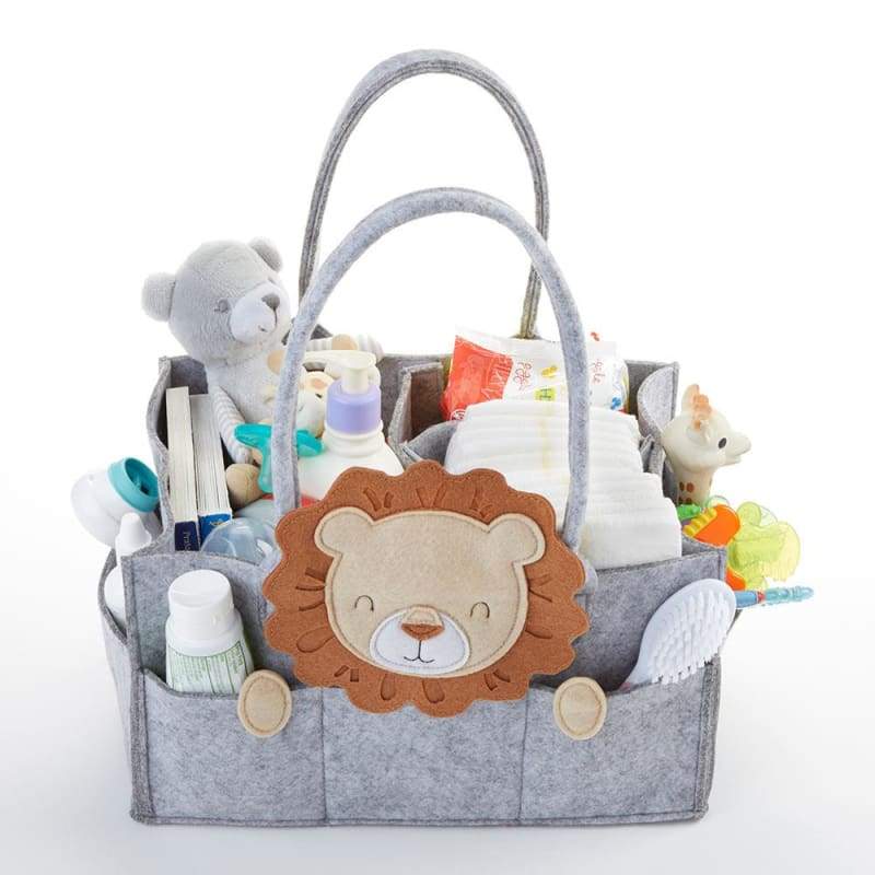 Lion Diaper Caddy Organizer (Personalization Available) - Organizer