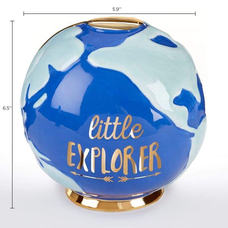 Little Explorer Globe Porcelain Bank - Piggy Bank