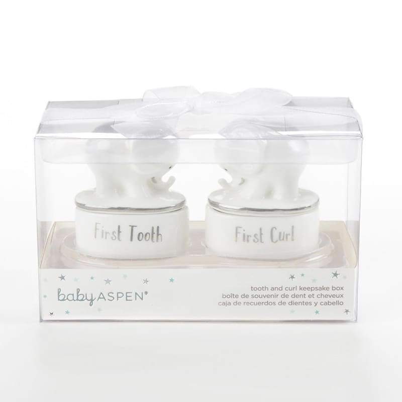 Little Peanut Ceramic Tooth & Curl Keepsake Set - Baby Gift Sets