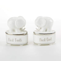 Thumbnail for Little Peanut Ceramic Tooth & Curl Keepsake Set - Baby Gift Sets