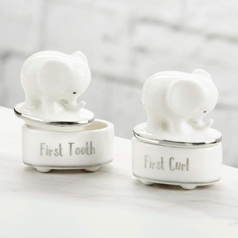 Little Peanut Ceramic Tooth & Curl Keepsake Set - Baby Gift Sets
