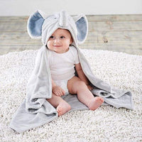 Thumbnail for Little Peanut Elephant Hooded Blanket - Lovies