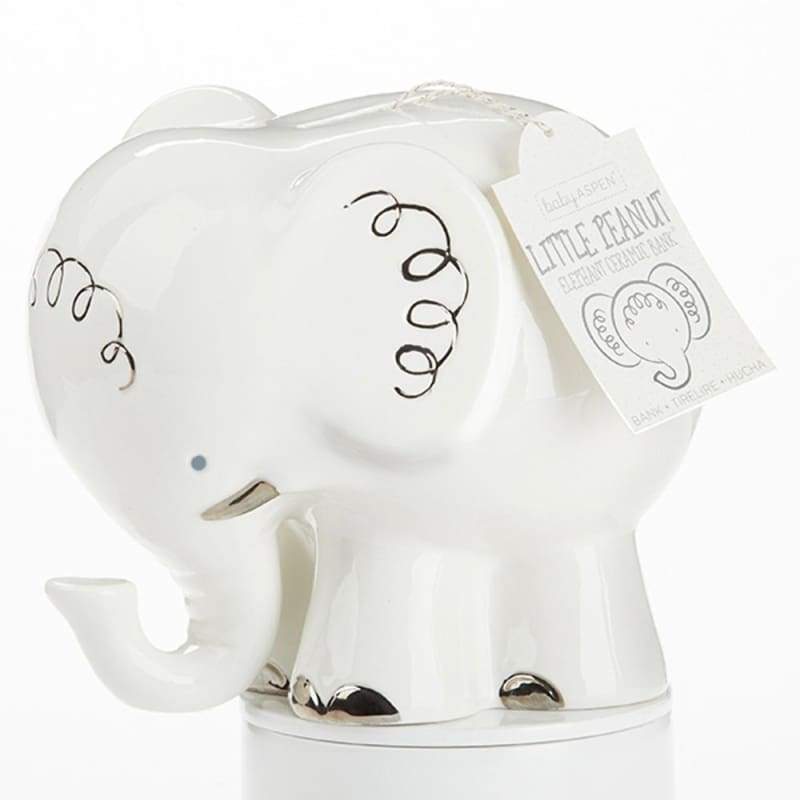 Little Peanut Elephant Porcelain Bank - Piggy Bank