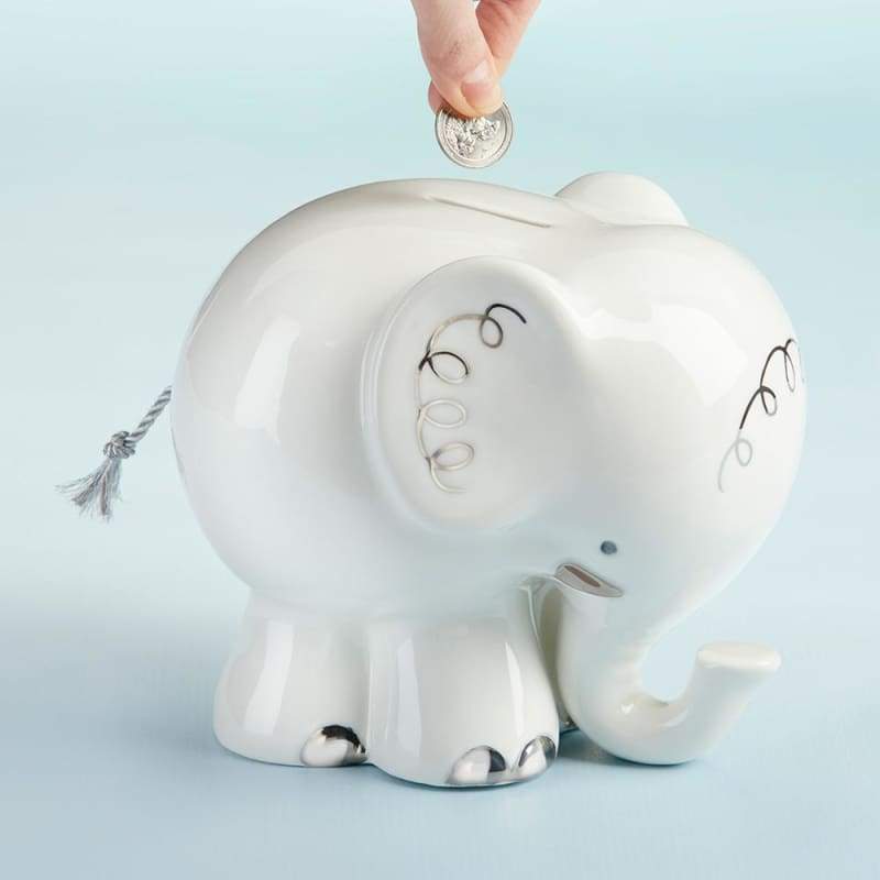 Little Peanut Elephant Porcelain Bank - Piggy Bank