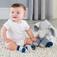 Thumbnail for Little Peanut Gift Set with Elephant Layette Bib Socks & Plush - Baby Gift Sets