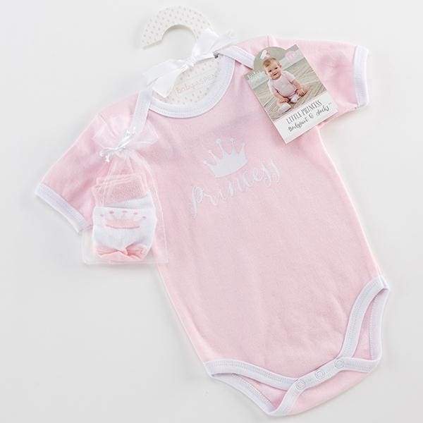 Little Princess Bodysuit and Socks (Personalization Available) - Baby Gift Sets