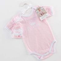 Thumbnail for Little Princess Bodysuit and Socks (Personalization Available) - Baby Gift Sets