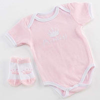 Thumbnail for Little Princess Bodysuit and Socks (Personalization Available) - Baby Gift Sets