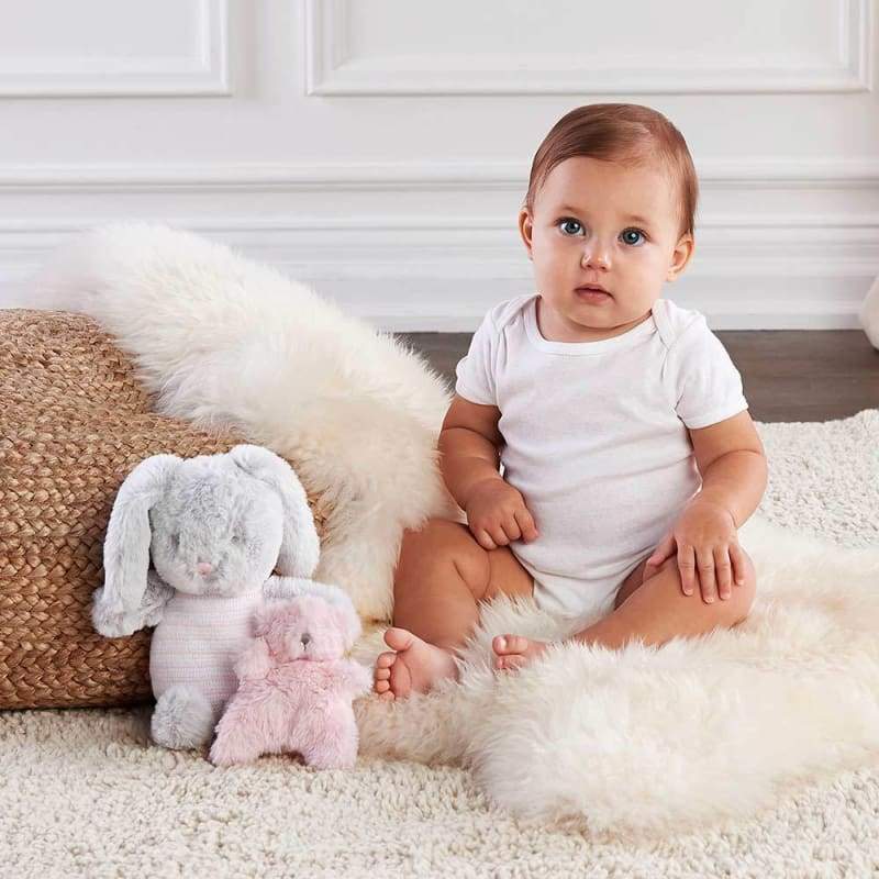 Luxury Baby Bunny Plush Plus Rattle for Baby - Baby Gift Sets