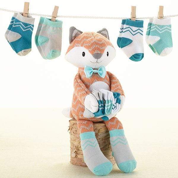 Mr. Fox in Socks Plush Plus Socks for Baby - Baby Gift Sets