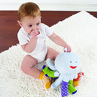 Mr. Sock T. Pus Plush Plus Octopus with 4 Pairs of Socks (Blue) - Plush Animal