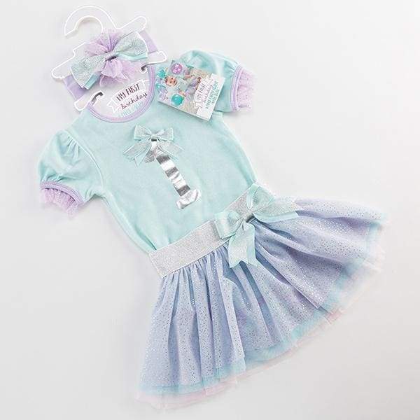 My First Birthday 3-Piece Party Outfit with Tutu (12-18 mos) - Baby Gift Sets