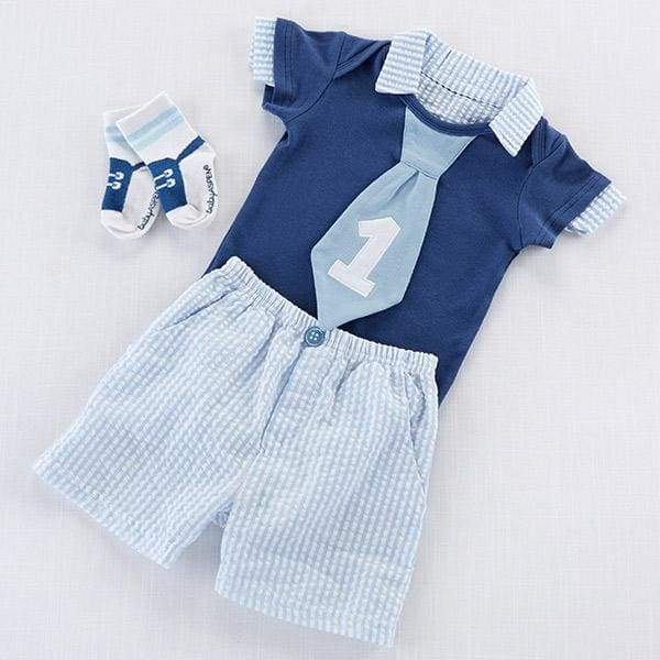 My First Birthday Little Fella Outfit - Boy - Baby Gift Sets