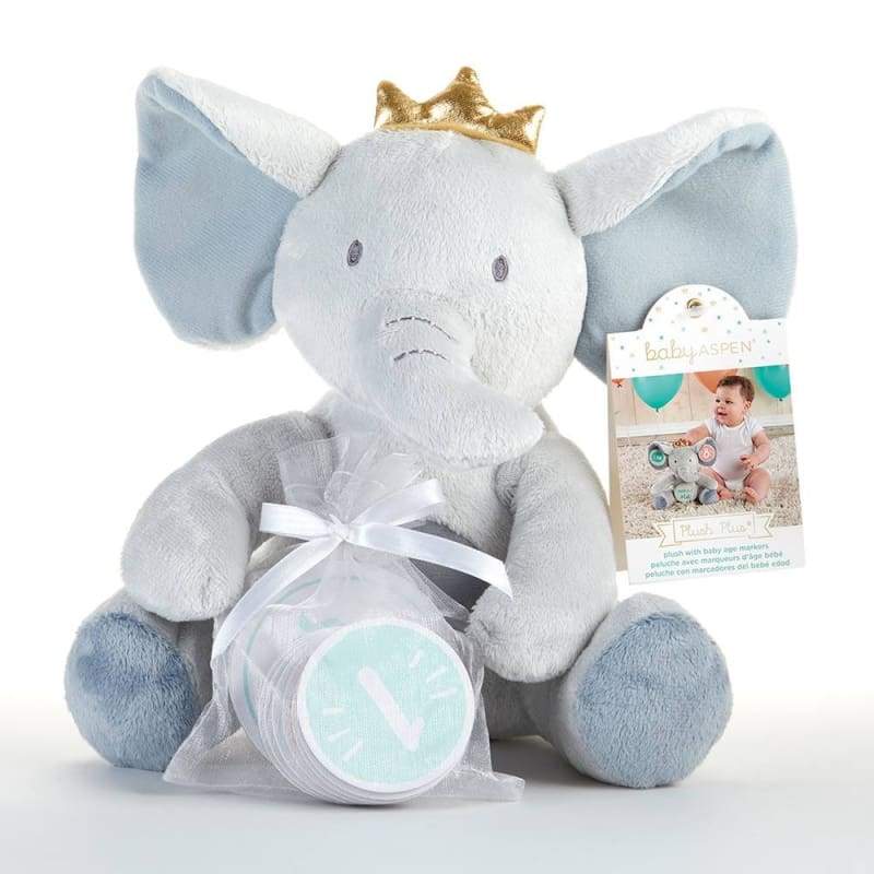 My First Elephant Plush Plus Baby Milestone Markers - Plush Animal