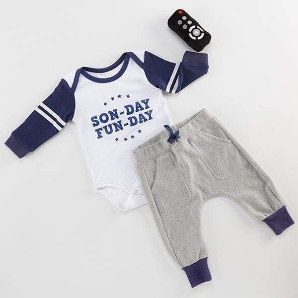 My First Gameday 2-Piece Outfit with Rattle (0-6 mos) - Baby Gift Sets