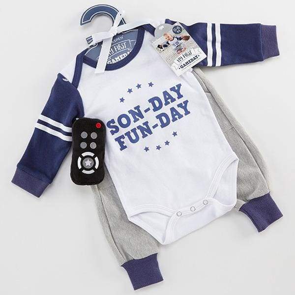My First Gameday 2-Piece Outfit with Rattle (0-6 mos) - Baby Gift Sets