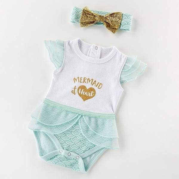 My First Mermaid Outfit with Headband (0-6 Months) - Baby Gift Sets