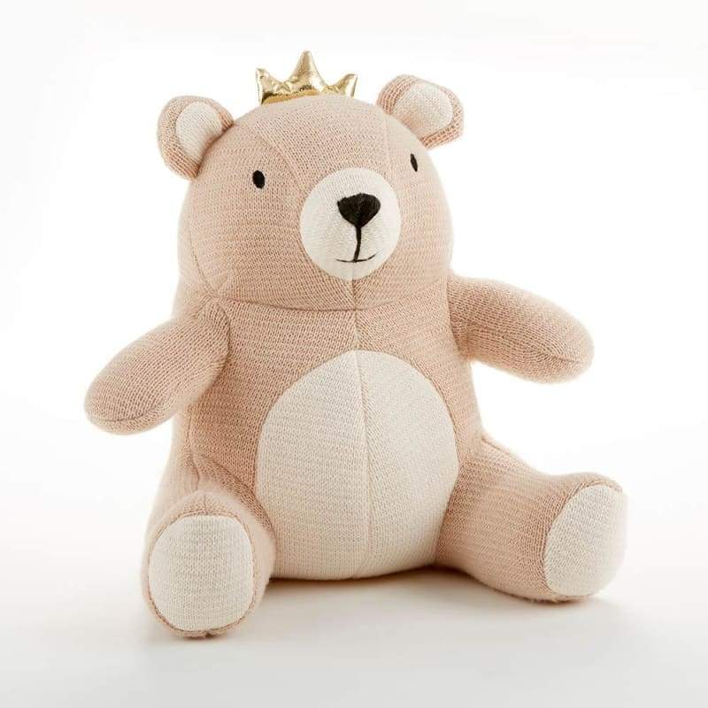 My First Milestone Brown Bear Plush Plus Baby Age Blocks - Plush Animal