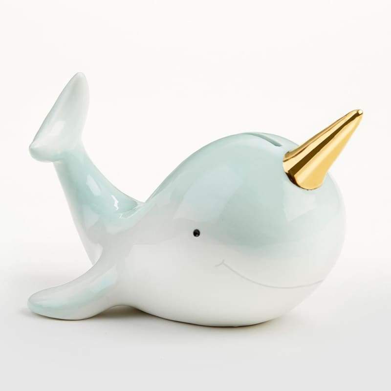 Narwhal Porcelain Bank - Piggy Bank