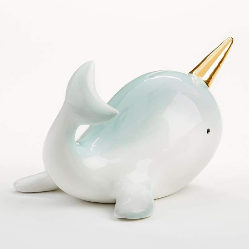 Narwhal Porcelain Bank - Piggy Bank