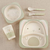 Thumbnail for Natural Baby Bamboo Bunny 5-Piece Feeding Set - Baby Gift Sets