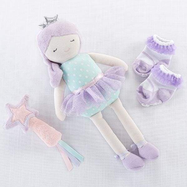 Phoebe the Fairy Princess Plush Plus Rattle and Socks for Baby - Baby Gift Sets