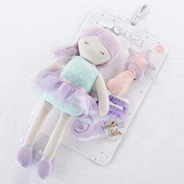 Phoebe the Fairy Princess Plush Plus Rattle and Socks for Baby - Baby Gift Sets