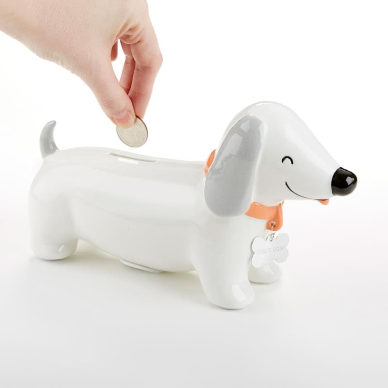 Puppy Porcelain Bank - Piggy Bank