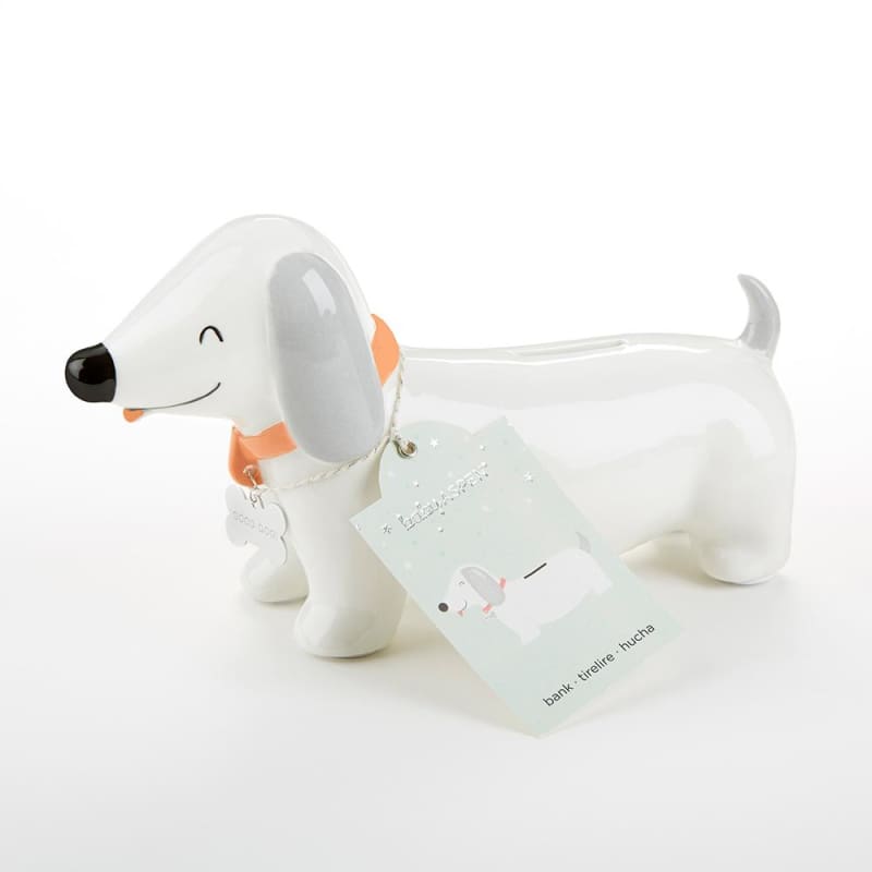 Puppy Porcelain Bank - Piggy Bank