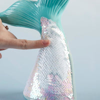 Reversible Sequin Mermaid Tail Porcelain Bank - Piggy Bank