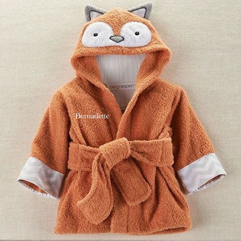 Rub-a-dub Fox in the Tub Hooded Spa Robe (Personalization Available) - Hooded Towels