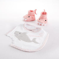 Shark Baby 6-Piece Gift Set Bundle - Pink - Baby Gift Sets