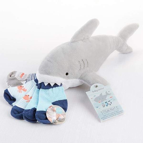 Sherman the Shark Plush Plus Socks for Baby - Baby Gift Sets