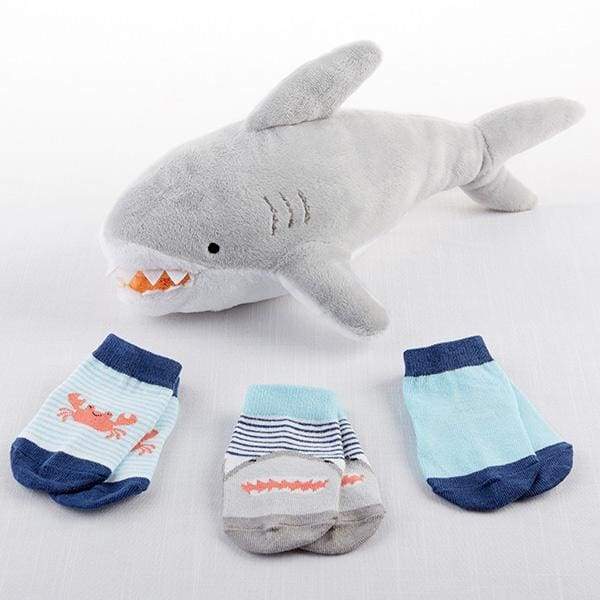 Sherman the Shark Plush Plus Socks for Baby - Baby Gift Sets