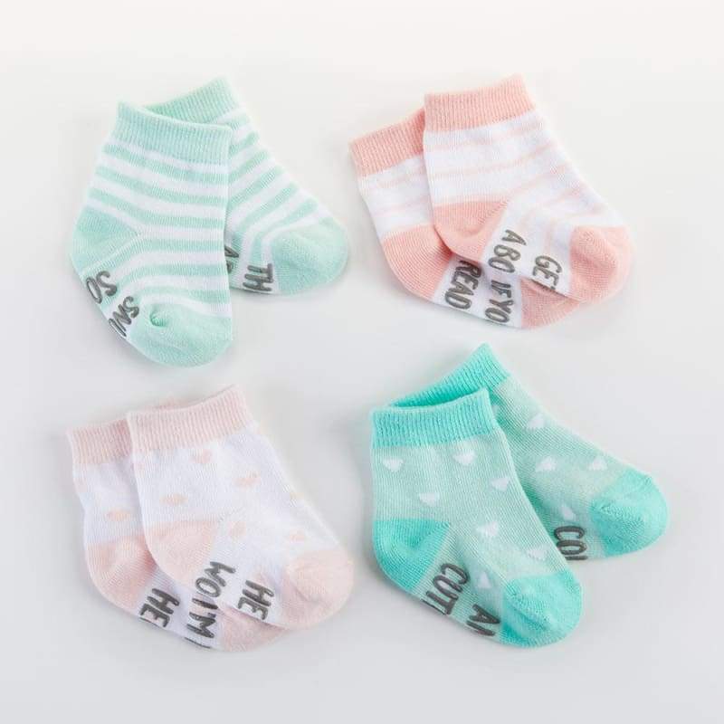 Silly Soles 4-Pair Sock Set - Girl - Baby Gift Sets