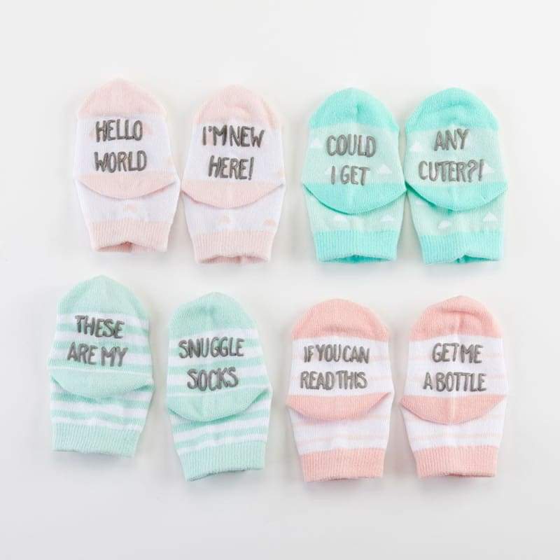 Silly Soles 4-Pair Sock Set - Girl - Baby Gift Sets