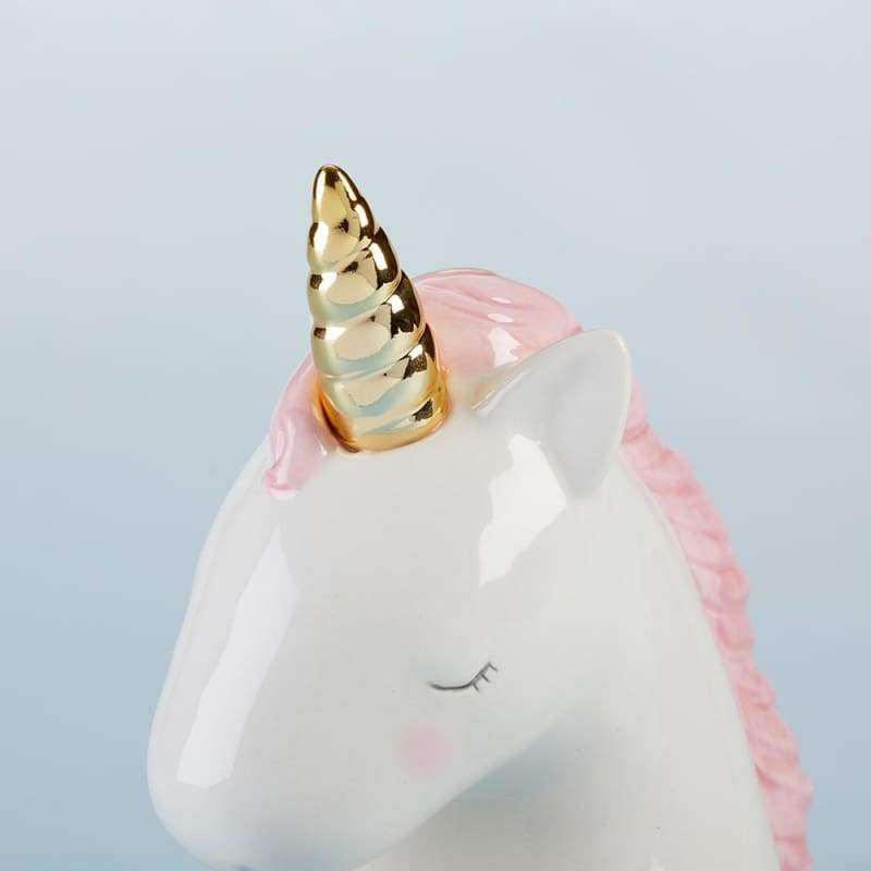 Simply Enchanted Small Unicorn Porcelain Bank - Piggy Bank