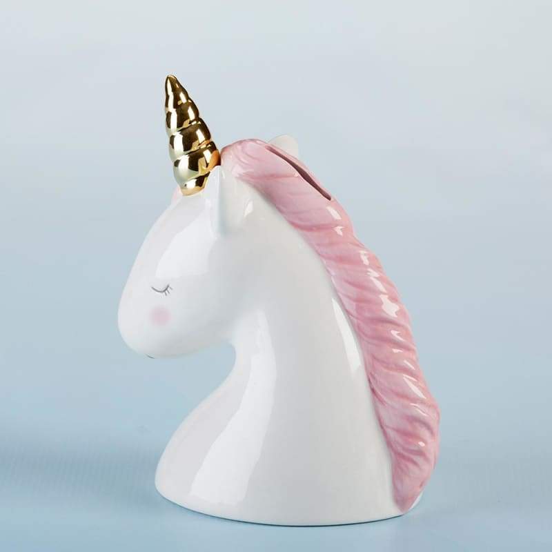 Simply Enchanted Small Unicorn Porcelain Bank - Piggy Bank