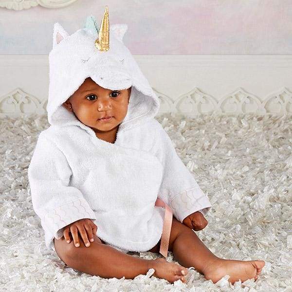 Simply Enchanted Unicorn Hooded Spa Robe (Personalization Available) - Beach Zip Up