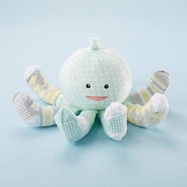 Sock T. Pus Octopus Plush Plus Four Pairs of Socks for Baby (Mint) - Plush Animal