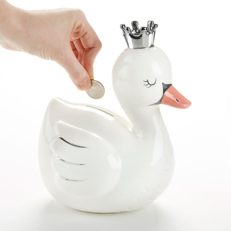 Swan Princess Porcelain Bank - Piggy Bank