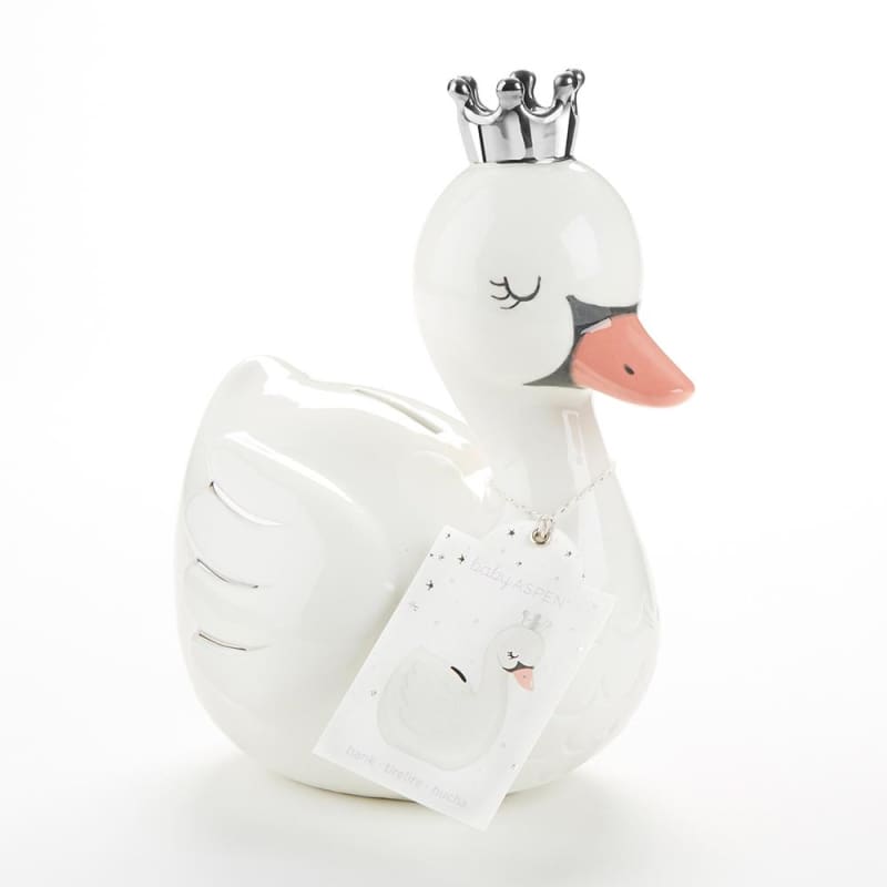 Swan Princess Porcelain Bank - Piggy Bank