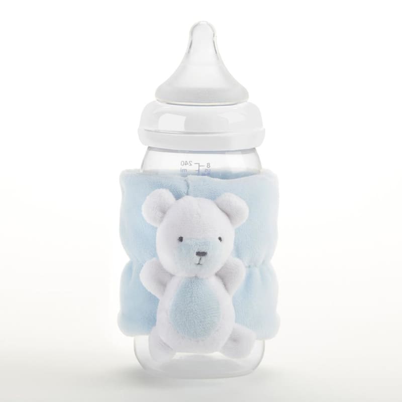 Teddy Bear Bottle Buddy (Blue) - Bottle Buddy