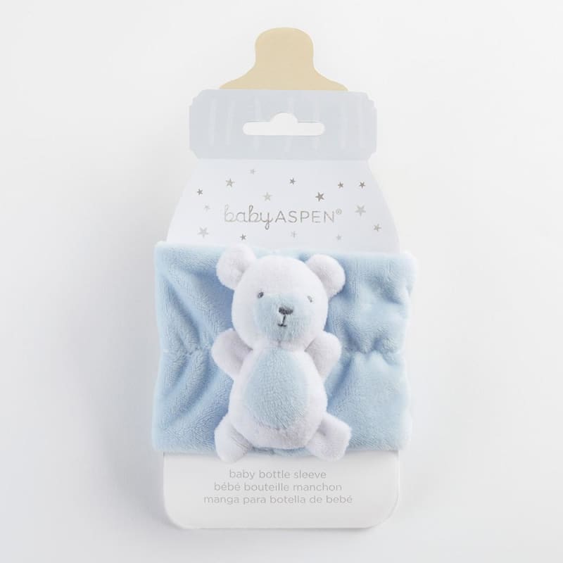 Teddy Bear Bottle Buddy (Blue) - Bottle Buddy