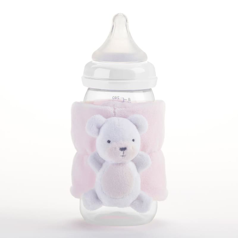 Teddy Bear Bottle Buddy (Pink) - Bottle Buddy
