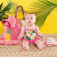 Thumbnail for Tropical 4-Piece Gift Set with Raffia Tote for Mom - Girl - Baby Gift Sets