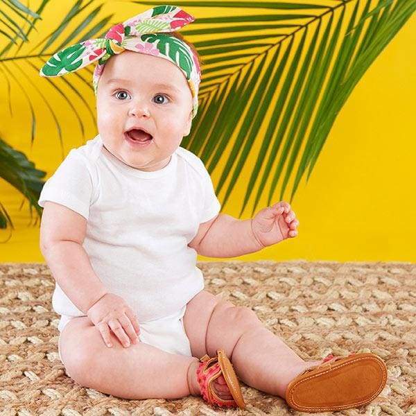 Tropical Headband and Flip Flop Gift Set - Baby Gift Sets