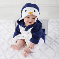 Thumbnail for Wash & Waddle Penguin Hooded Spa Robe (Personalization Available) - Robes
